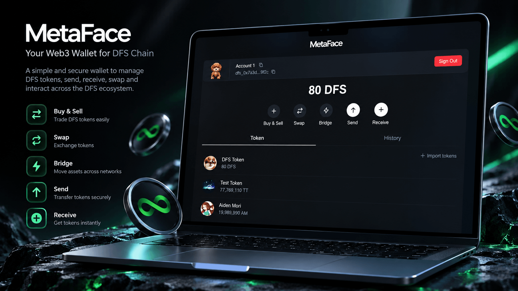 MetaFace – DFS Wallet